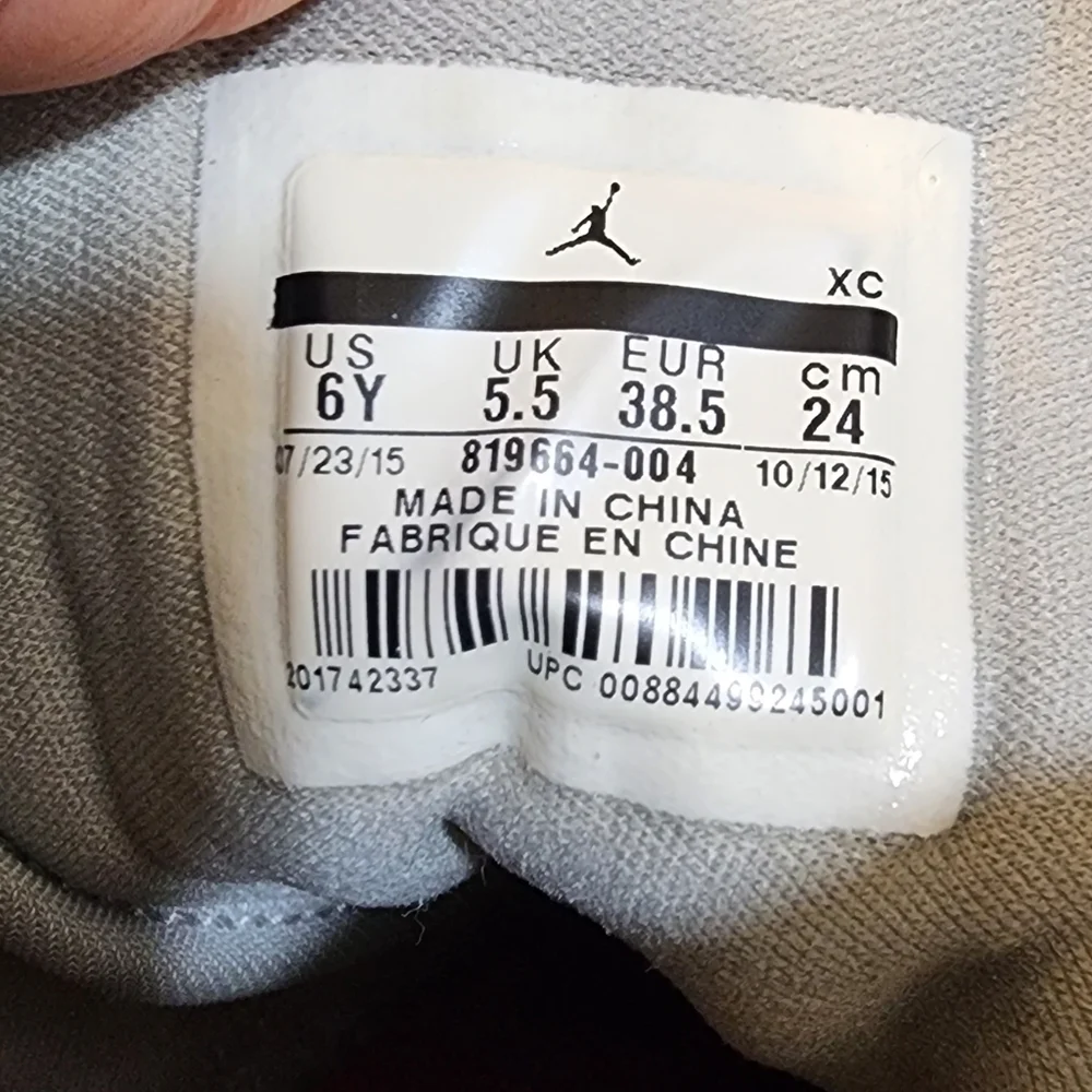 Jordan 1 Retro ALL STAR 2015 Gray GS Size 6Y